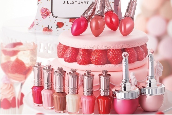 ジルスチュアート　ビューティのバレンタイン、“苺スイーツ”がモチーフのリキッドルージュなど