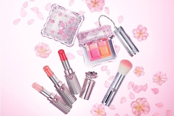 ジルスチュアート　ビューティ“桜”モチーフの春コスメ、満開の桜のように色付くリップ＆チークカラー
