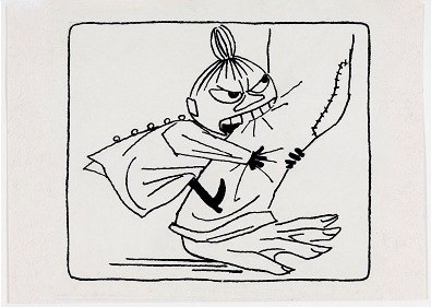 トーベ・ヤンソン《「ムーミン谷の夏まつり」挿絵》
1954年 インク・紙 ムーミン美術館