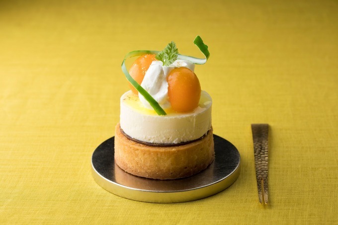 金柑タルトとホワイトチョコレートムース 550円