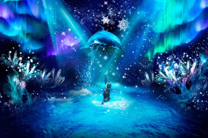 マクセル アクアパーク品川 ネイキッド スノウアクアリウム カクテル片手に幻想的な 夜の水族館 を ファッションプレス