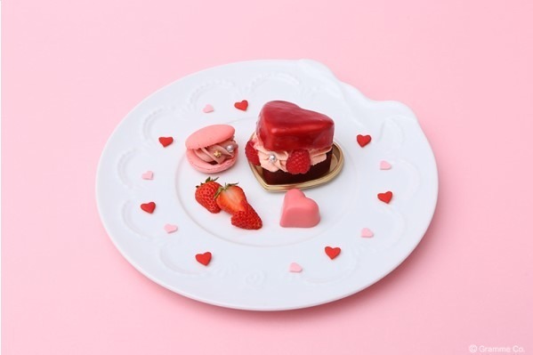 ハート苺のバレンタインケーキプレート バレンタインデーはハート形いちご「とちあいか」増量無料