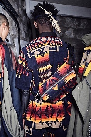 sacai pendleton コラボシャツ