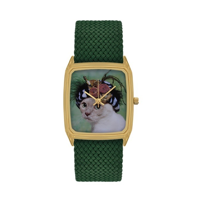 パリ発ウォッチ「ラプス」“頭飾りを付けた猫”などアートな文字板の腕時計、ビームス新宿に集結 コピー