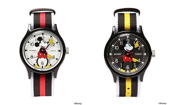 タイメックス×ビームスの限定コラボウォッチ、ミッキーマウスの両腕が時計の針に｜写真1