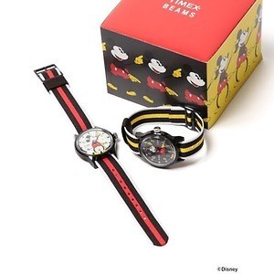 写真1/11｜タイメックス×ビームスの限定コラボウォッチ、ミッキーマウスの両腕が時計の針に - ファッションプレス