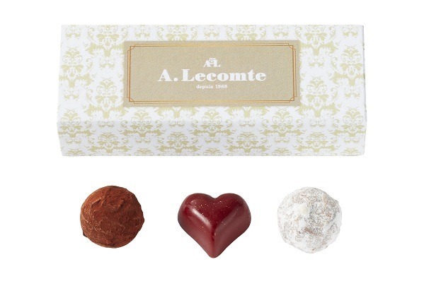 マドレーヌ｜ルコントのバレンタインチョコ、苺とキャラメルのハートショコラ＆レモン香るトリュフ