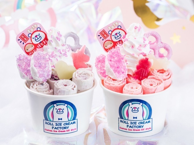 ロールアイスクリームファクトリー“ユニコーン＆妖精グミ”入り「2019夢見るゆめかわロールアイス」 | 写真