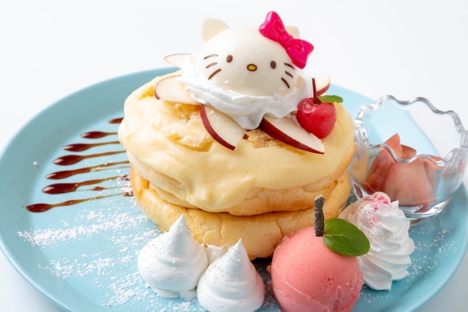 サンリオ「ハローキティ」のカフェが新宿ルミネエストに、キティの好物“アップルパイ”入りデザートセット｜写真3