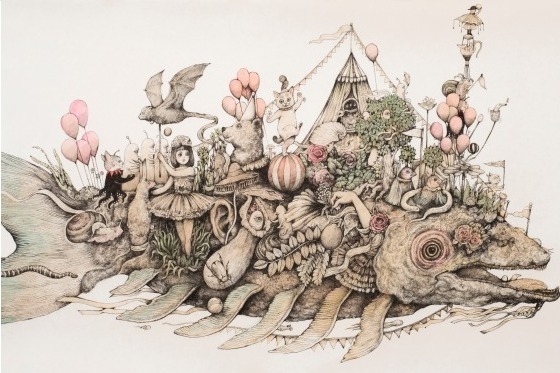ヒグチユウコ展 CIRCUS」福岡・長野で - 自身初の大規模個展、絵本原画