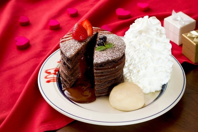 エッグスンシングス「フォンダンショコラパンケーキ」