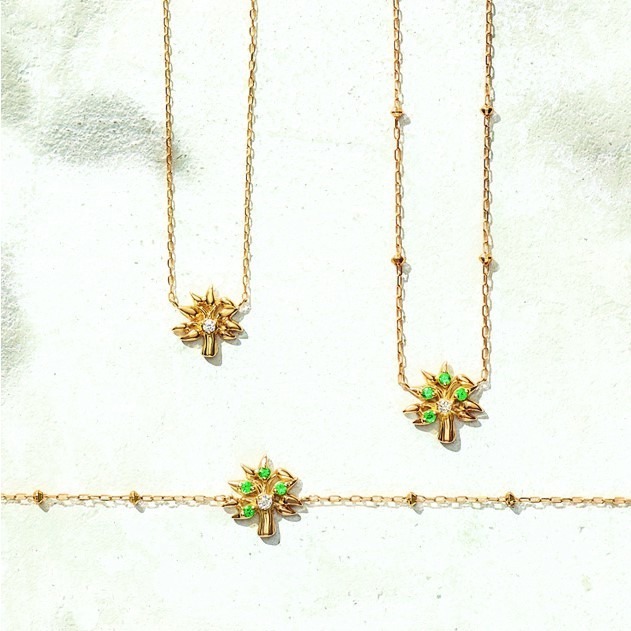 スタージュエリー19年春“幸運を運ぶ”植物「ガジュマル」モチーフのネックレスやブレスレット | 写真