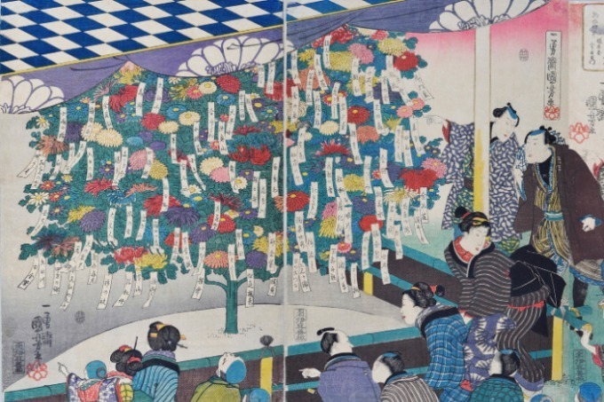 江戸庶民の草花への愛を200点の浮世絵で紹介 - たばこと塩の博物館で開催|写真0