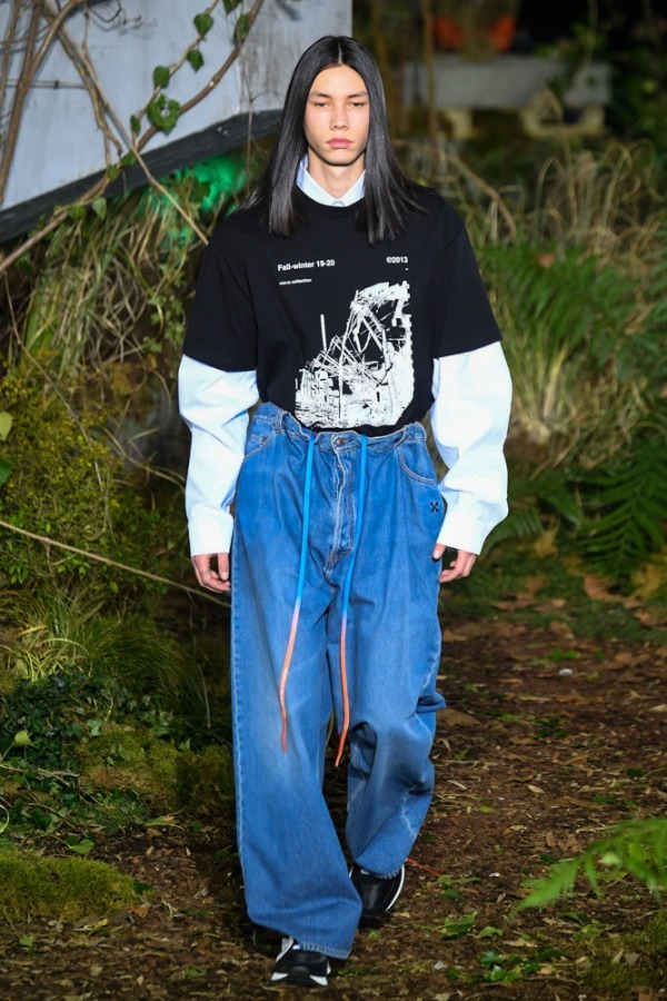 オフ-ホワイト (OFF-WHITE) 2019-20年秋冬メンズコレクション シルエット - 写真4