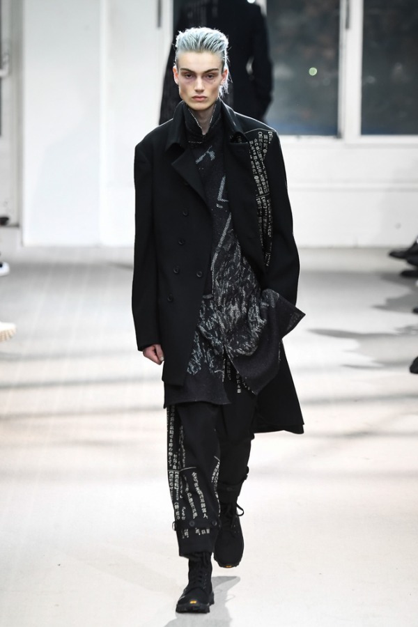 YOHJI YAMAMOTO ヨウジヤマモト 17SS Look38 抜染コート