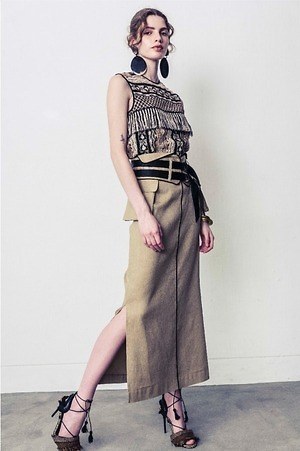 EBONY/エボニー FRINGE TIGHT SKIRT | angeloawards.com
