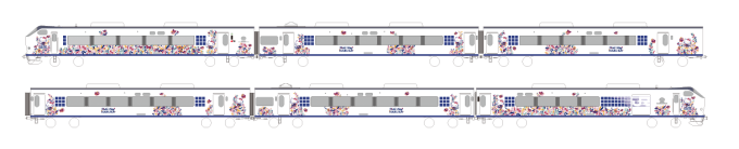 ハローキティのラッピング列車「ハローキティ はるか」関西空港〜京都(米原)間に登場｜写真2