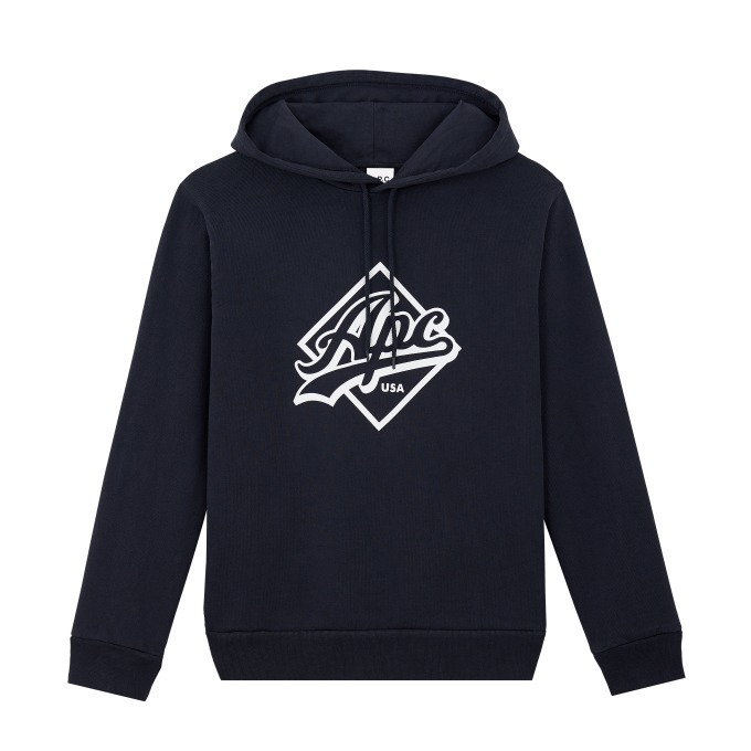 A.P.C. U.S.」全工程アメリカ製のジャージウェア、野球ロゴ風