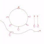 スタージュエリー“夜桜”イメージの春限定ネックレス、月夜に咲く桜をピンクマザーオブパールで｜写真3