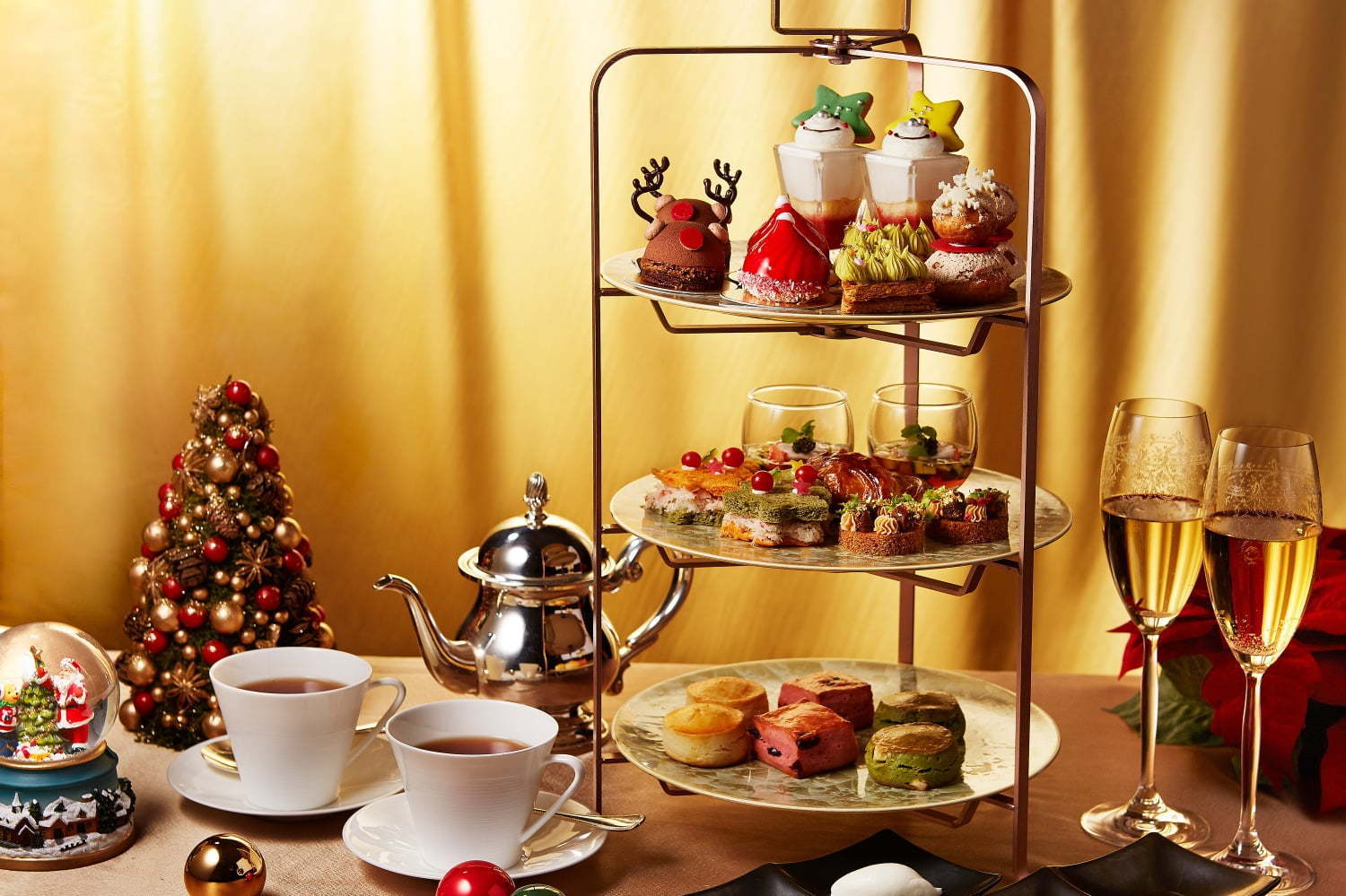 トリュフ｜シャングリ・ラ ホテル 東京のクリスマス アフタヌーンティー、ツリー型BOXでテイクアウトも可能