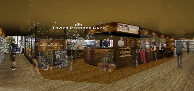 2F TOWER RECORDS CAFE外観
