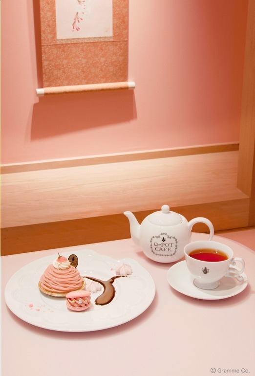 Q-pot CAFE.の“桜”メニュー - アフタヌーンティー＆苺大福クリームを使ったパフェなど | 写真