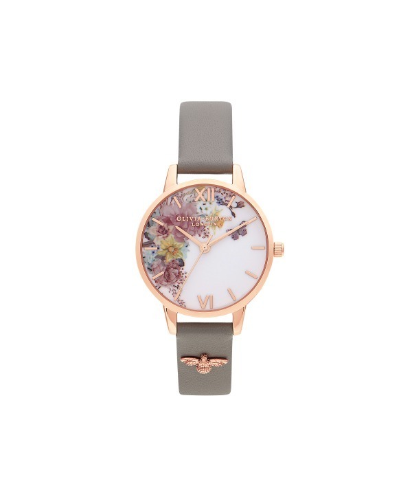 オリビア・バートンの限定腕時計、花＆蝶の文字盤に蜂チャーム付きベルト｜写真3