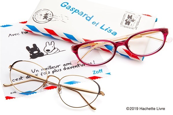 Zoff×リサとガスパール、マカロンカラー＆フレンチシックなコラボメガネ発売