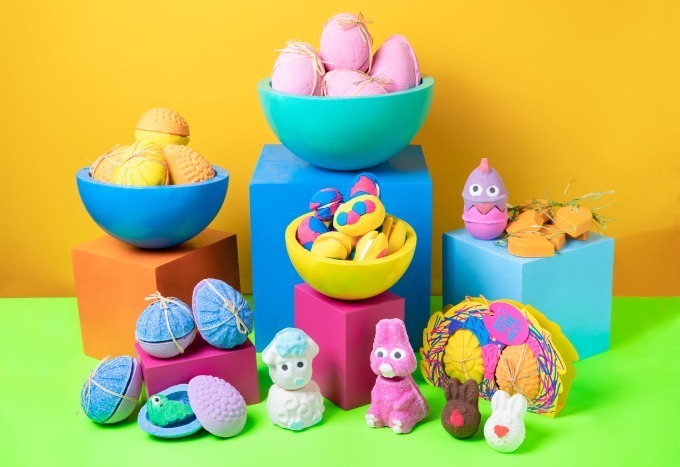 バスボム｜ラッシュのイースター限定バス＆ボディケア - タマゴに恐竜やウサギを閉じ込めたバスボムなど