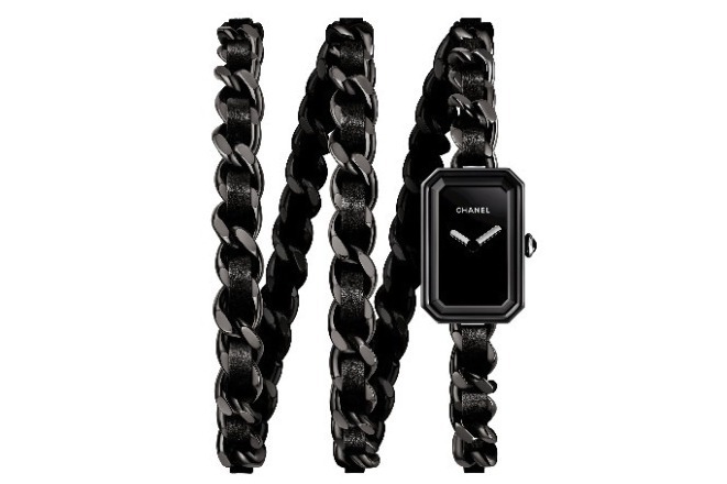 シャネル"漆黒"に染まった限定腕時計「プルミエール ロック インテンス ブラック」