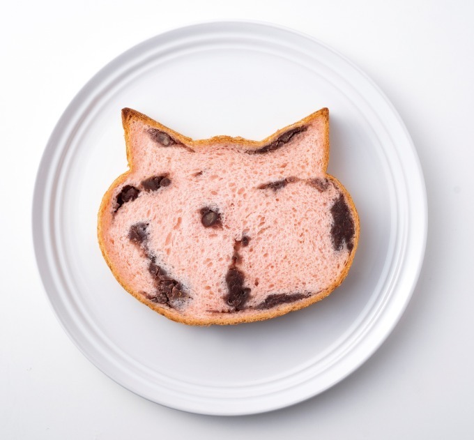“ねこ型の食パン”さくら風味の「sakura(あんこ)」大阪で限定発売、猫スイーツ入りセットも | 写真