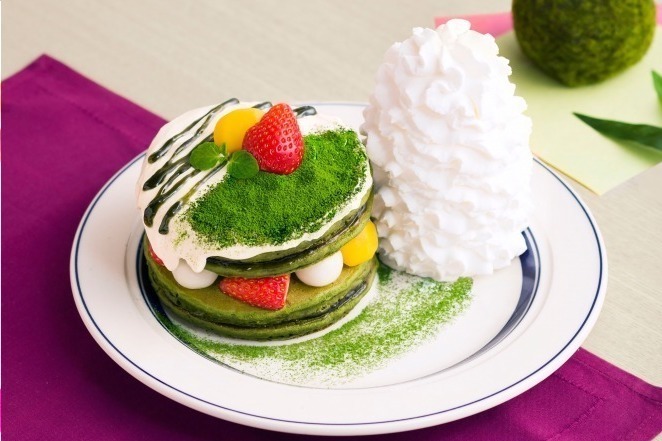 日本茶｜エッグスンシングス限定「宇治抹茶のティラミスパンケーキ」甘いマスカルポーネクリームをたっぷり