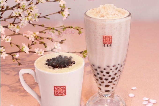 「タピオカ桜ミルクティー」