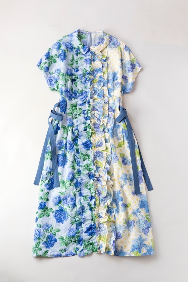 ジェーンマープルドンルサロン、花×水玉コクーンスカートや柄切り替えフリルドレスなど - ファッションプレス