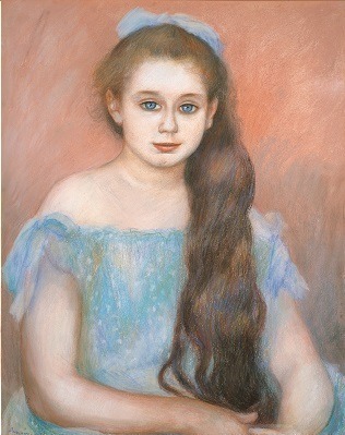 ピエール＝オーギュスト・ルノワール 《シュザンヌ・アダン嬢の肖像》1887年、パステル／紙 
吉野石膏コレクション