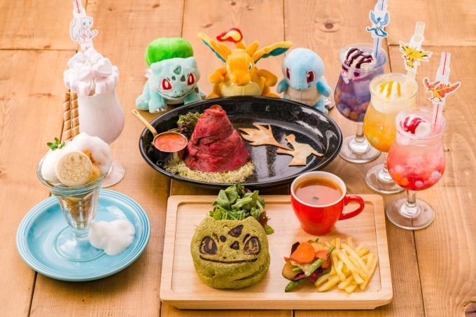 ポケモンカフェ1周年記念の限定メニュー 桜アフロ のピカチュウケーキやフシギダネの野菜バーガーほか ファッションプレス