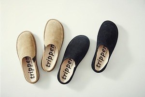 フィルメランジェ、トリッペンの別注シューズ「ハーフ イェン」スエード使ったスリップオン