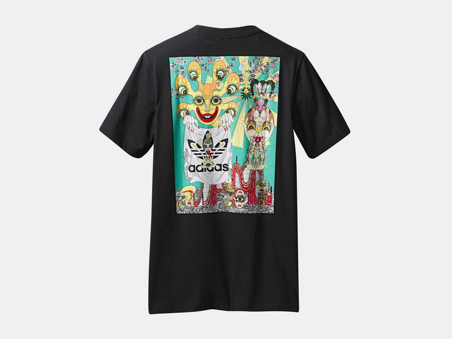 アディダス オリジナルス 田名網敬一のウェア ロゴにイラストをミックスしたカリフォルニアtシャツなど ファッションプレス
