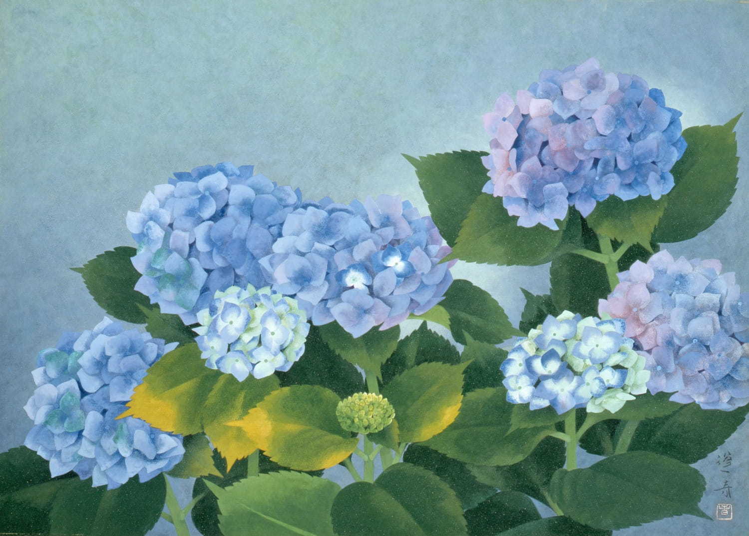 山口蓬春《梅雨晴》1966(昭和41)年 紙本・彩色 山種美術館