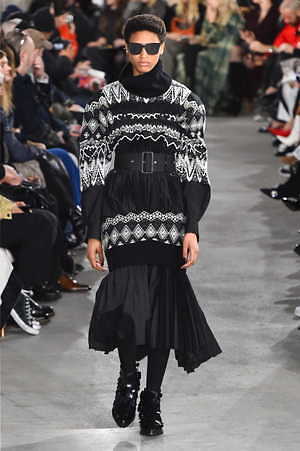 sacai 2019年秋冬コレクション - 寒い季節の味方、プレイフルなボリュームアウター｜写真13