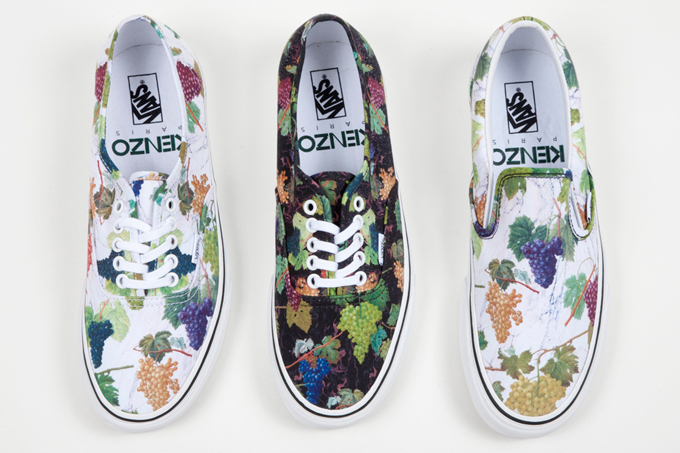 KENZO×VANSのコラボ第3弾は、マーブルとグレーププリントのオーセンティックとスリッポン｜写真11