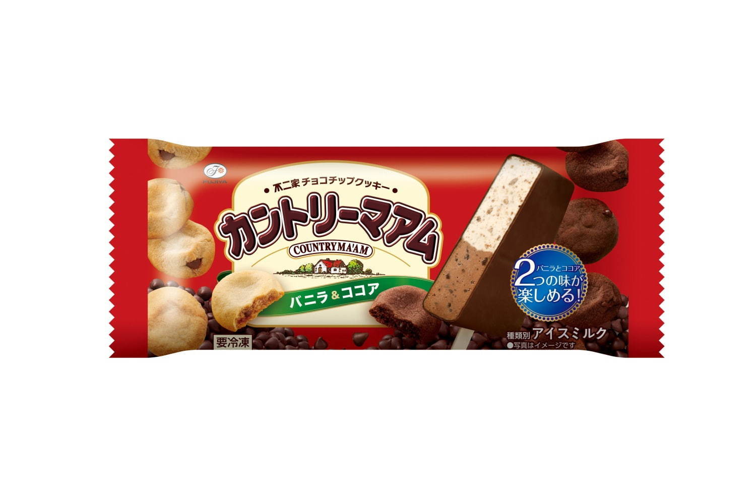 「カントリーマアム」のアイスクリームが柔らかチョコで、クッキーみたいな“やわらか食感”に｜写真1