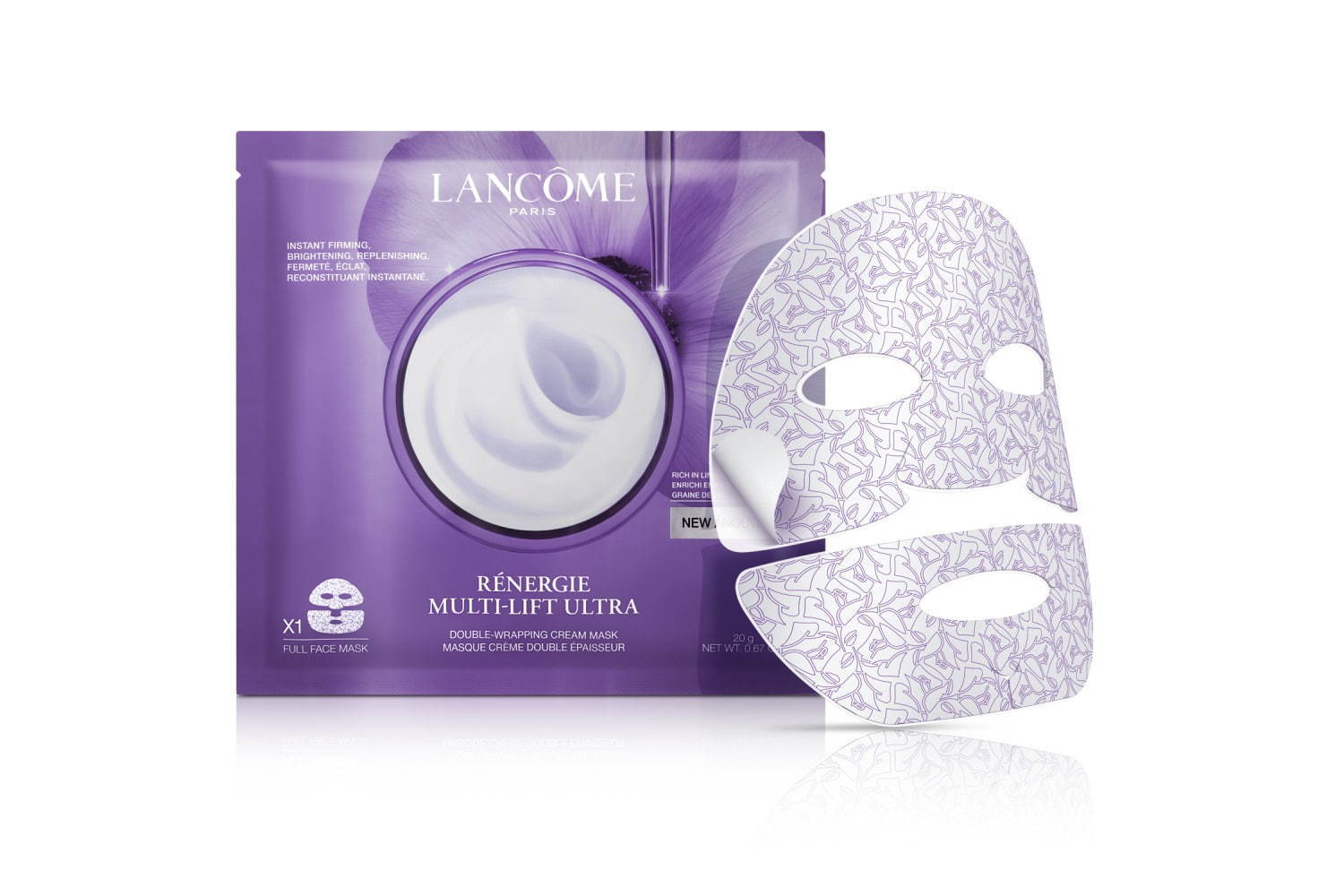 ランコム“クリームテクスチャー”の新感覚シートマスク、「レネルジー」最新作はリフトアップ効果も