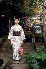 キモノ バイ ナデシコ、麻100％ストライプ柄きものや自宅で洗えるゆかた｜写真16