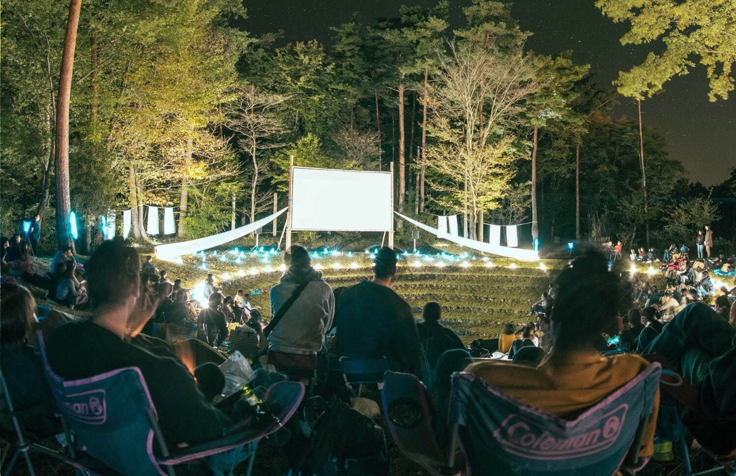 夜空と交差する森の映画祭 静岡 沼津 泊まれる公園 Inn The Parkでオールナイト上映会 ファッションプレス