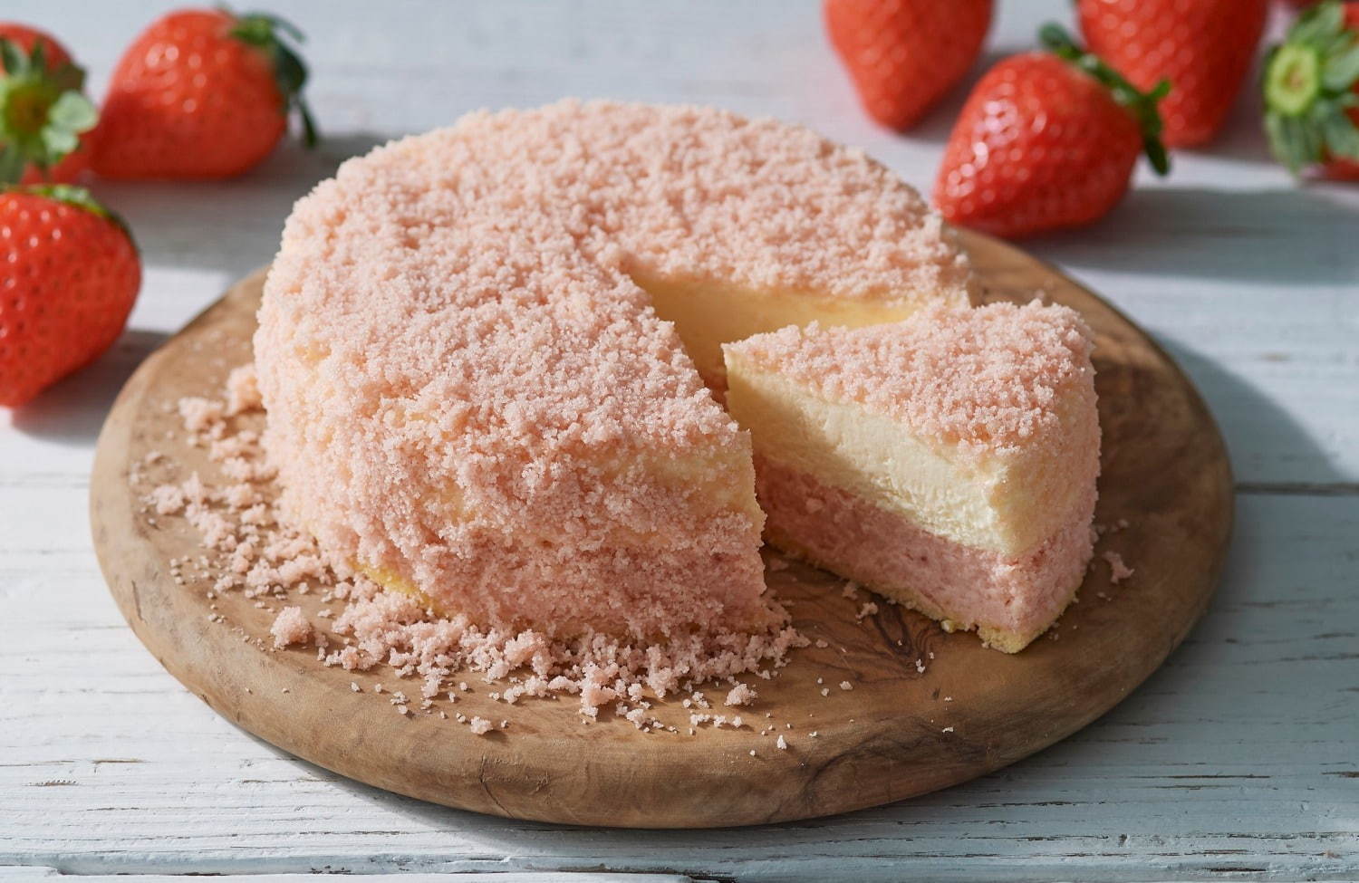 「道産苺の春限定チーズケーキ」