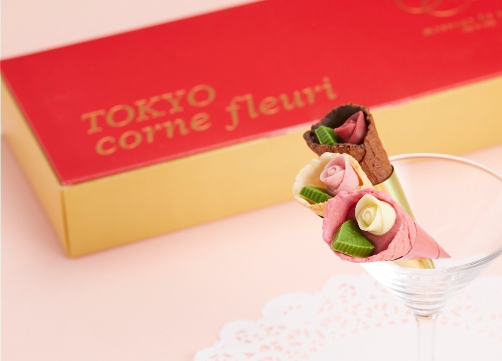 メサージュ・ド・ローズ“チョコの花束”大丸東京店で限定販売、バラの花束をチョコとコーンで｜写真1