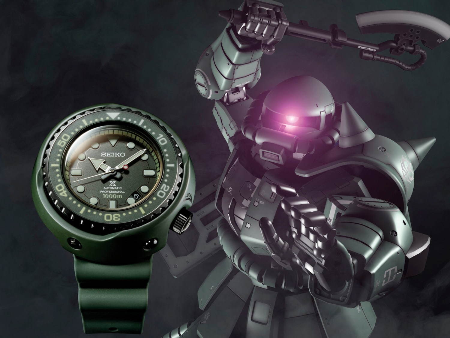 セイコー プロスペックス×機動戦士ガンダムの腕時計、ガンダム・シャアザク・量産型ザクをモチーフに｜写真5