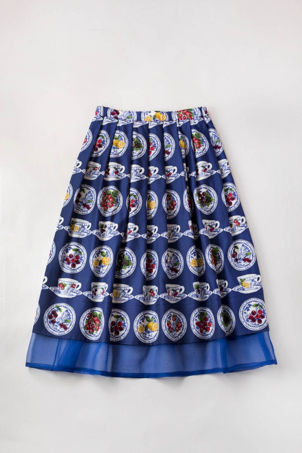 ジェーンマープルドンルサロン"フルーツ"を描いた磁器のティーカップ柄ドレス＆スカート｜写真24
