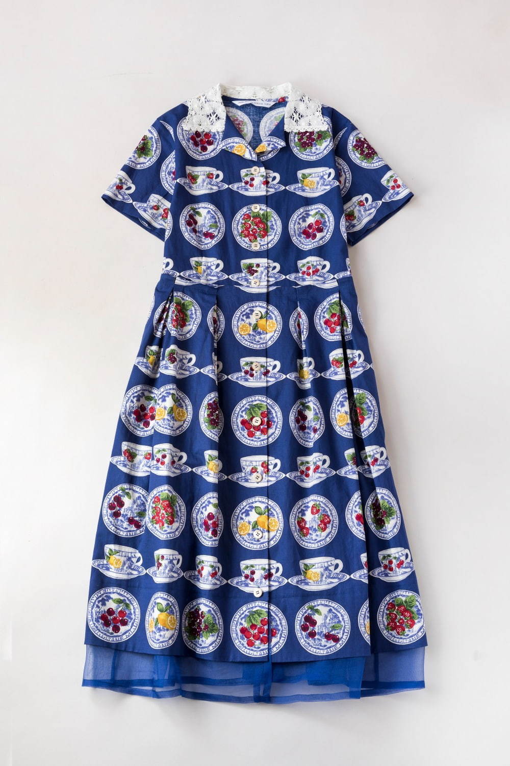 ジェーンマープルドンルサロン"フルーツ"を描いた磁器のティーカップ柄ドレス＆スカート｜写真13